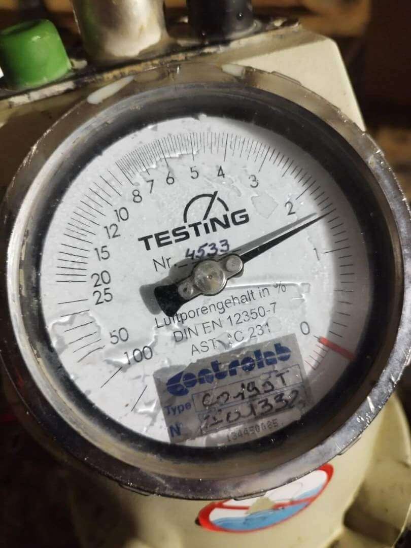 TENEUR EN AIR OCCLUS